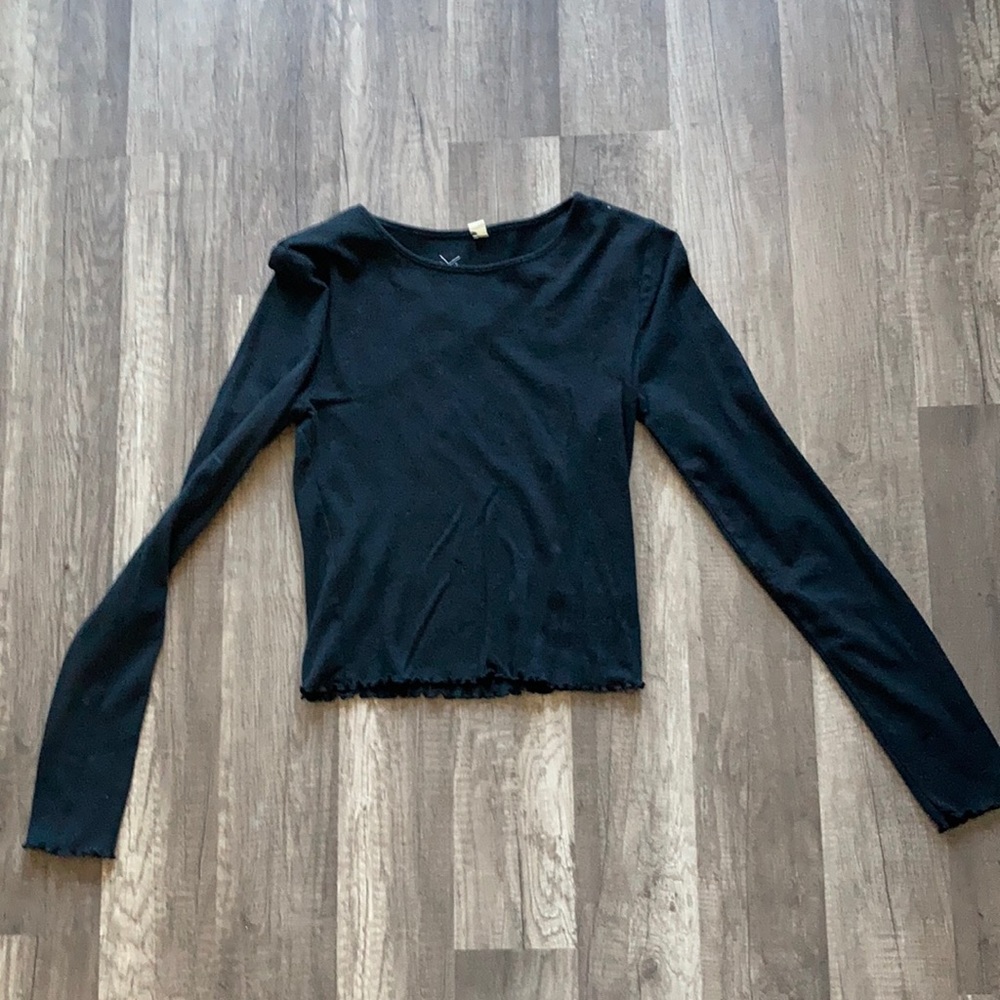 Basics long sleeve crop top